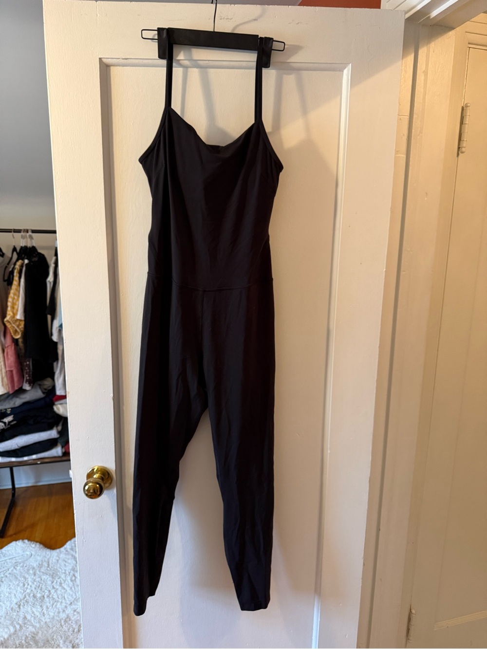 lululemon athletica Black Slim-Strap Jumpsuit
